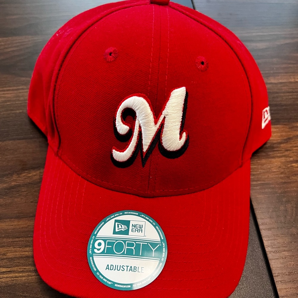 New Era Scarlet 9FORTY Cap with Embroidered M
